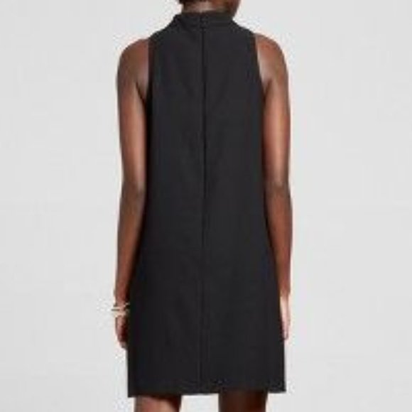 ASOS Sleeveless Choker Collar Little Black Dress LBD - Picture 2 of 8